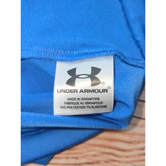 Under Armour Mens HeatGear Golf Polo Large Blue - Picture 6 of 7